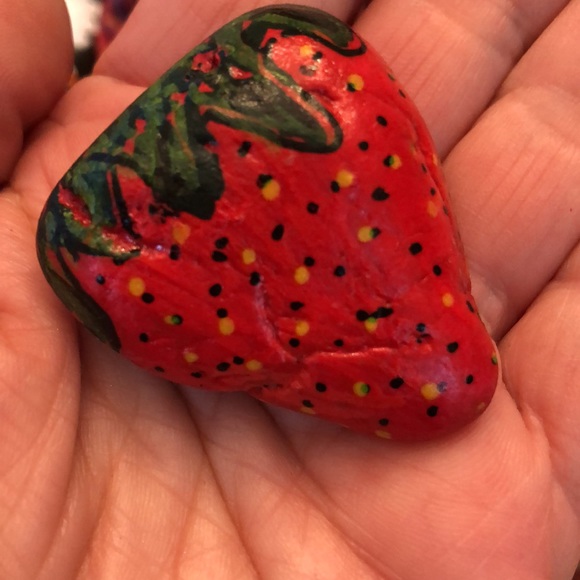 HAND PAINTED STRAWBERRIES - Picture 3 of 6